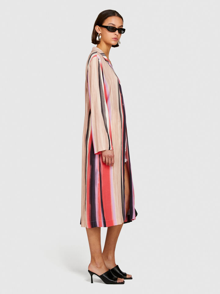 Long printed shirt - women's shirts - Multi-color | Sisley image number 2